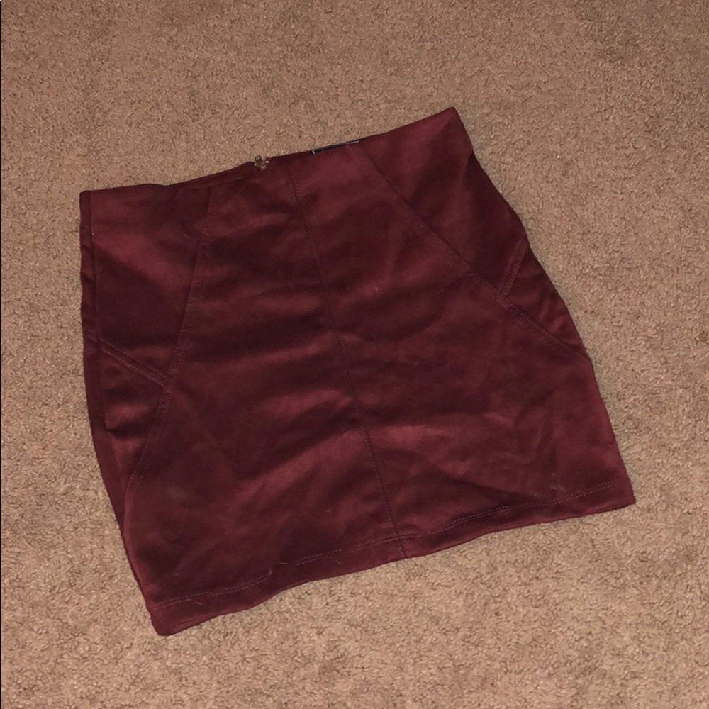 Size small suede mini skirt